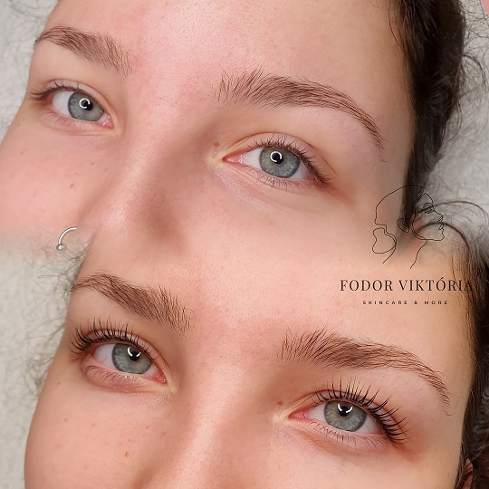 Szempilla lifting elott